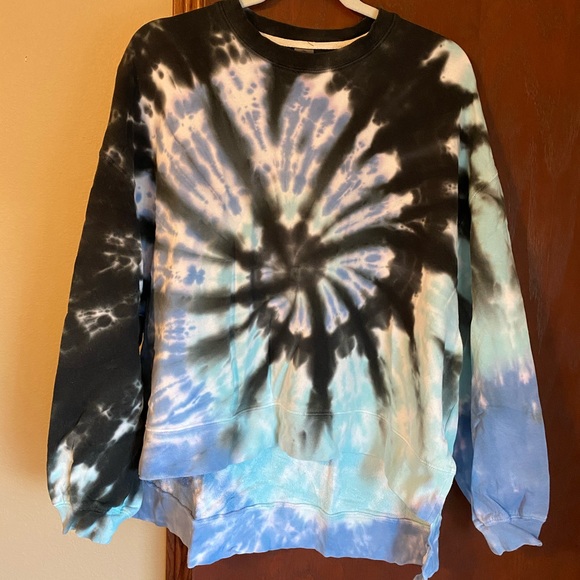 electric rose tie dye sweatshirt